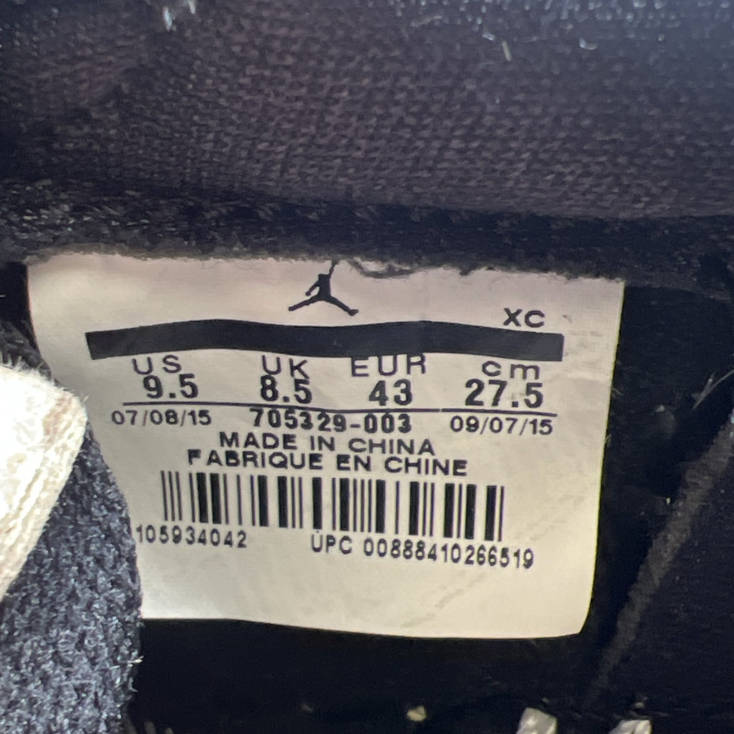 Size 9.5 - Air Jordan 1 Retro OG 2015 Low Shadow (705329-003)