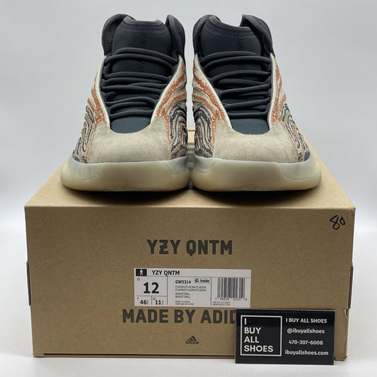 Size 12 - adidas Yeezy Quantum Flash Orange Black Suede Leather (GW5314)