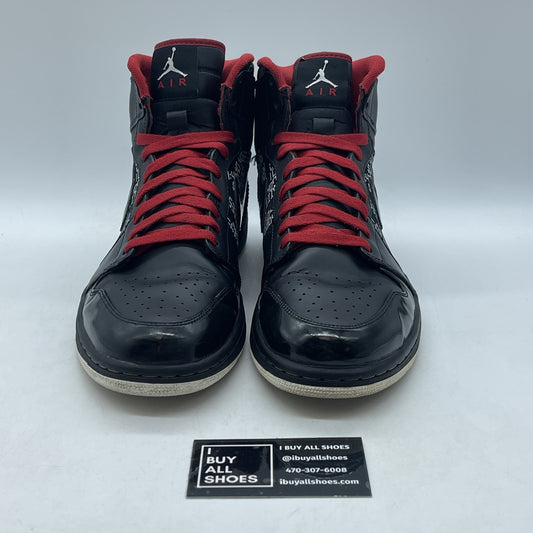 Size 10.5 - Air Jordan 1 Hof High Hall Of Fame Black White Red (371498-012)