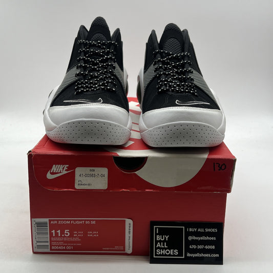 Size 11.5 - Nike Air Zoom Flight 95 2015 Black Metallic Silver (806404-001)