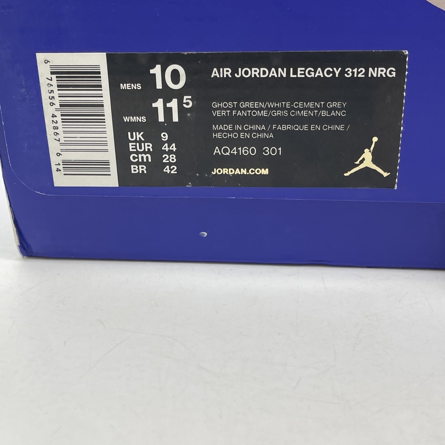 Size 10 - Just Don x Jordan Legacy 312 Ghost Green Grey Suede (AQ4160-301)