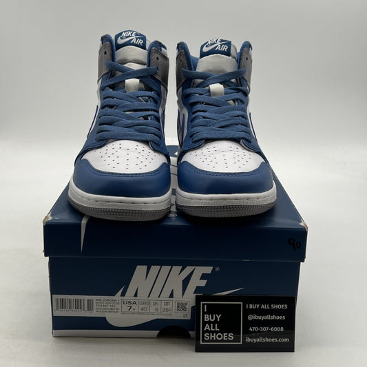 Size 7Y - Air Jordan 1 High Retro OG UNC Toe (FD1437-410)