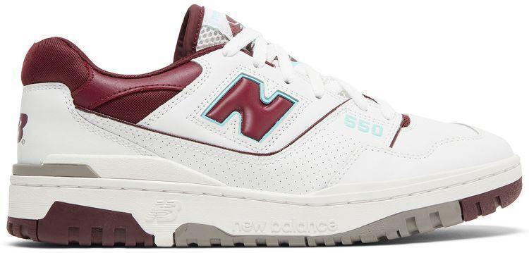 Size 9.5 - New Balance 550 Burgundy Turquoise Leather (BB550WBG)