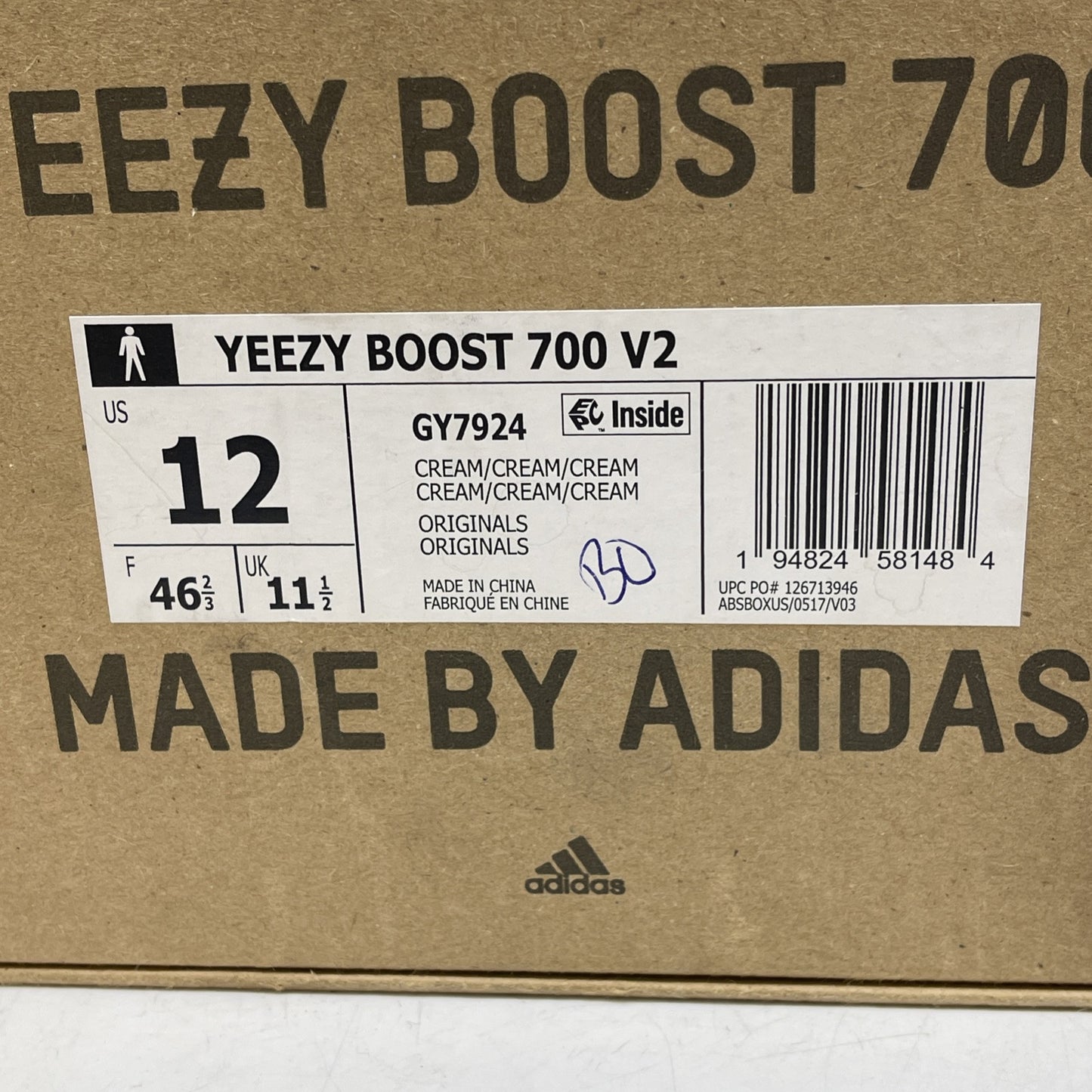 Size 13 - adidas Yeezy Boost 700 V2 Cream Suede Leather (GY7924)