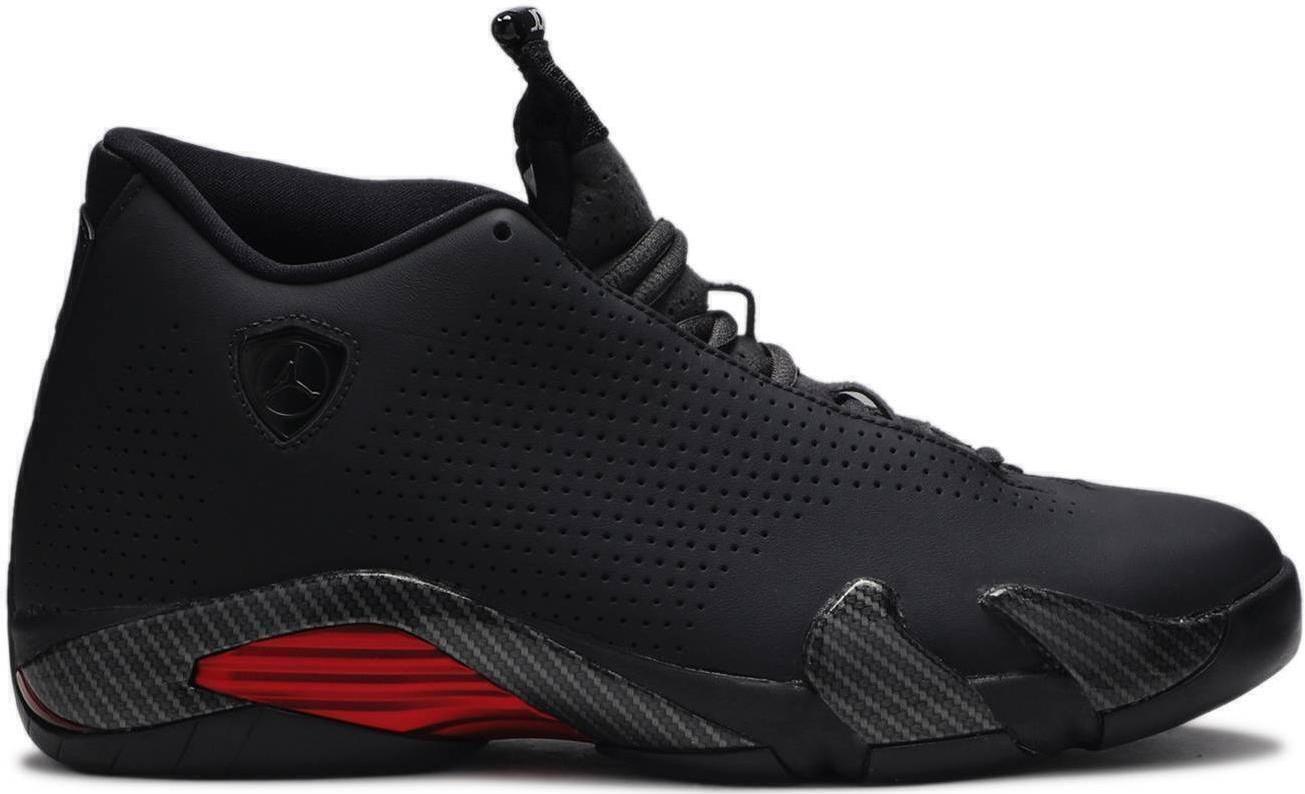 Size 10 - Air Jordan 14 Retro SE Black Ferrari Suede Leather (BQ3685-001)