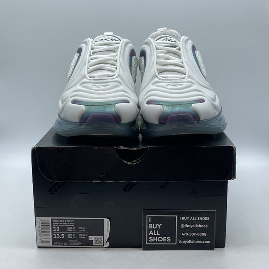 Size 12 - Nike Air Max 720 Bubble Pack White Purple Suede (CT5229-100)