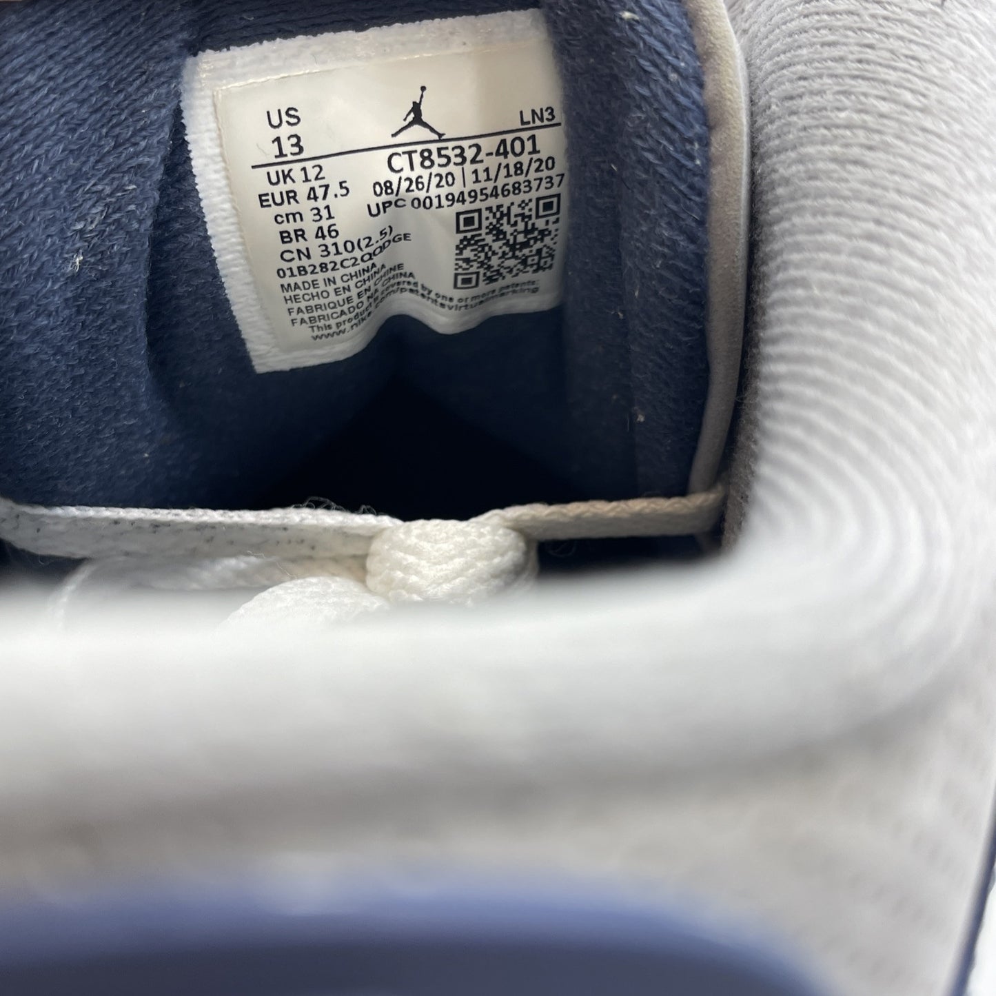 Size 13 - Jordan 3 Retro Blue Grey Leather Suede (CT8532-401)