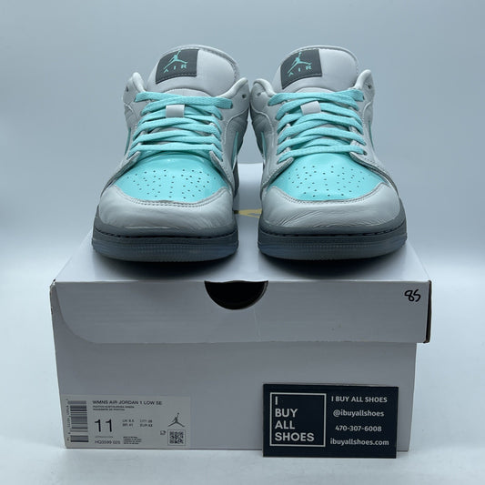 Size 11W - Air Jordan 1 SE Low Polaroid Blue Grey Leather (HQ3599–025)