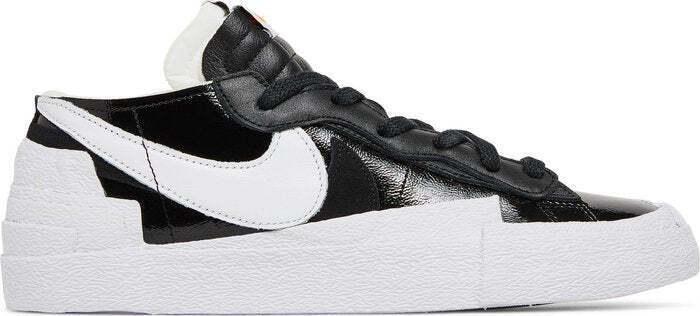 Size 9.5 - Nike sacai x Blazer Low Black Patent (DM6443-001)