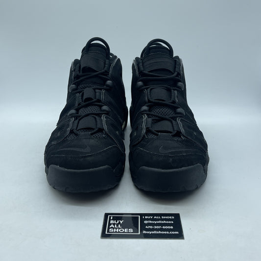 Size 10 - Nike Air More Uptempo Black Suede (414962-013)