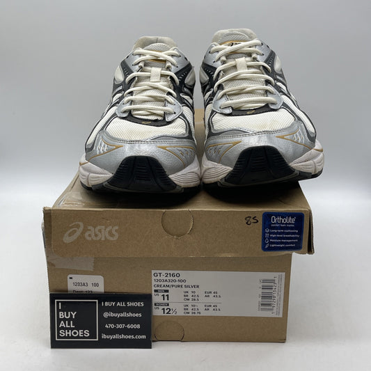 Size 11 - ASICS GT 2160 Cream Silver Gold White Suede Leather (GT-2160)