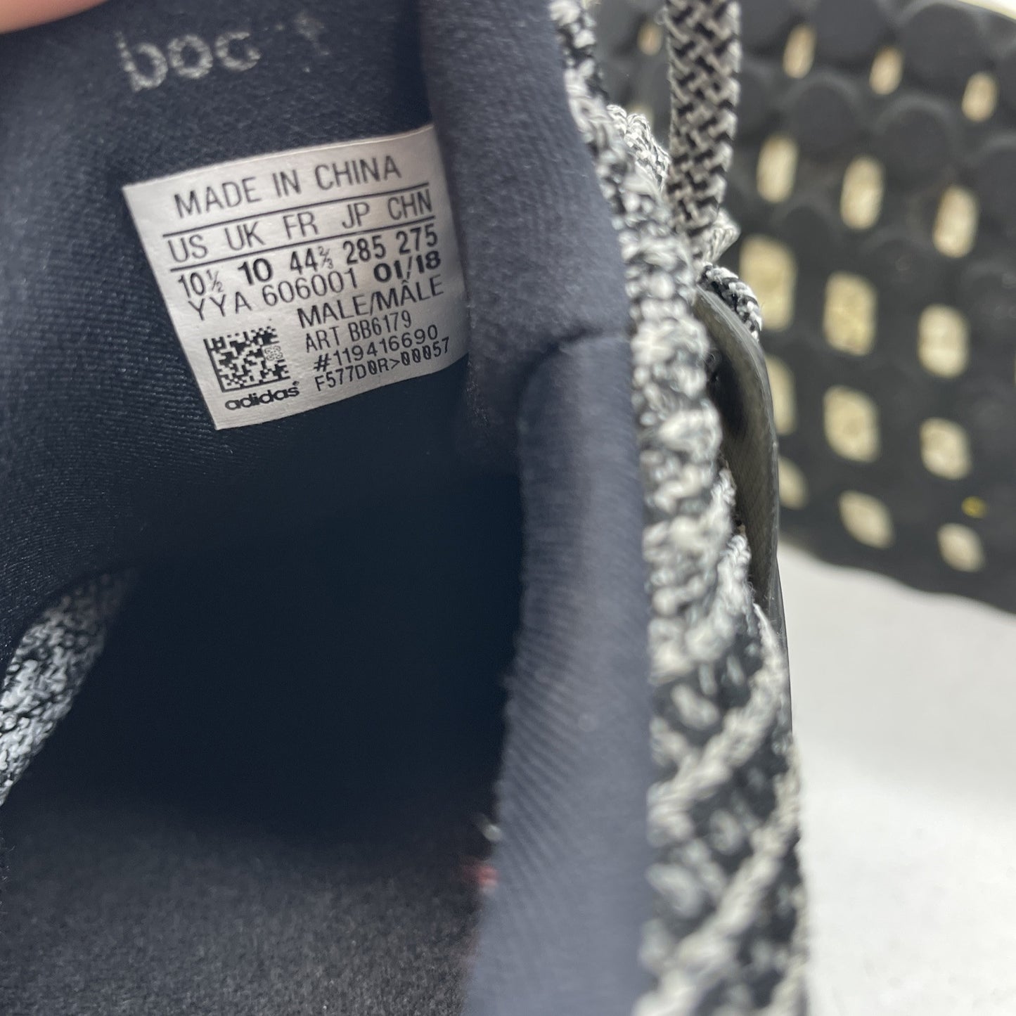 Size 10.5 - adidas UltraBoost 4.0 'Cookies and Cream Black Suede Leather