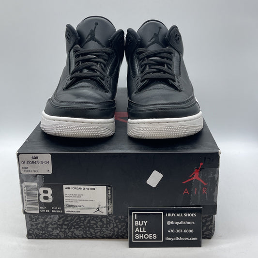 Size 8 - Air Jordan 3 Retro Cyber Monday Black White Leather (136064-020)