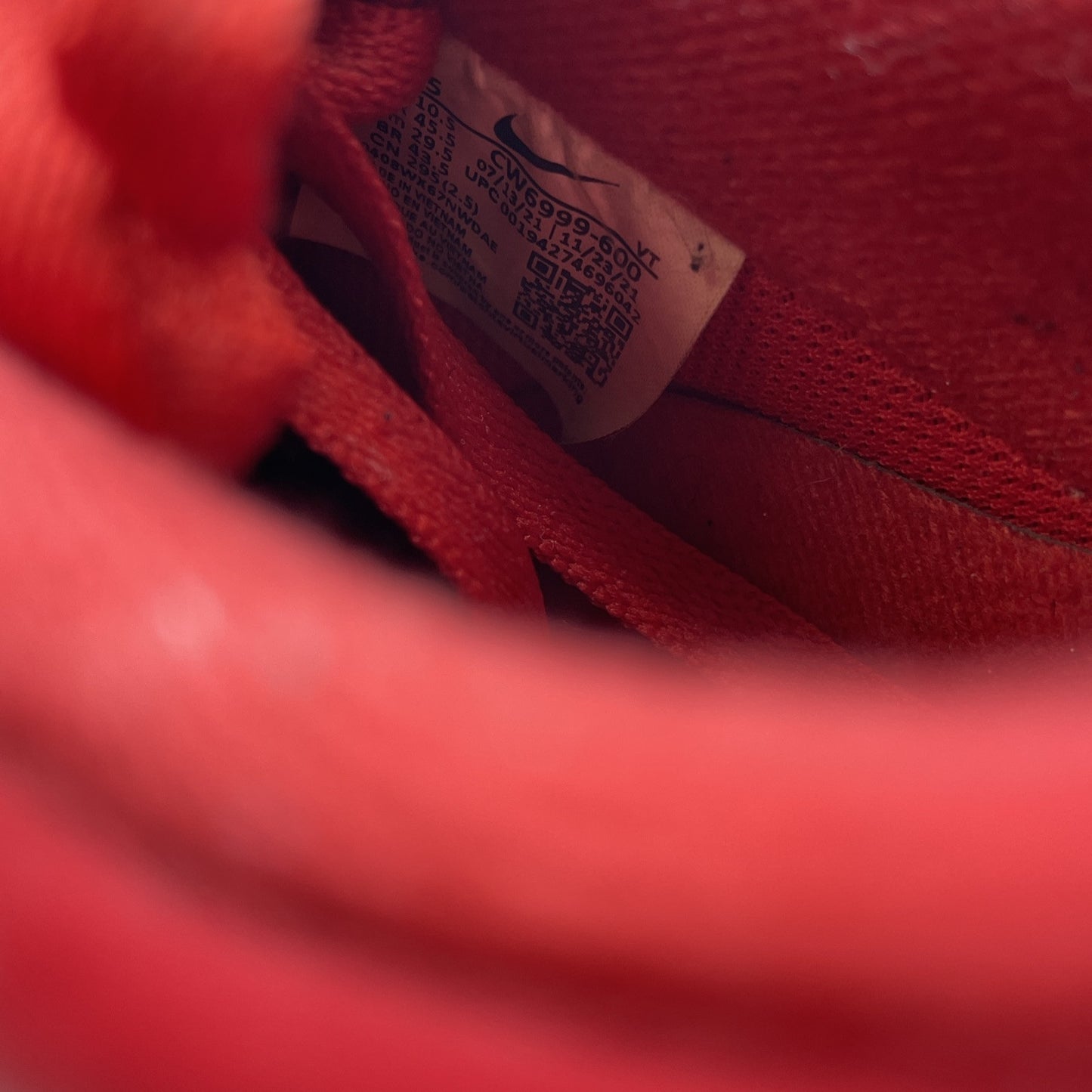 Size 11.5 - Nike Air Force 1 Low Triple Red Leather Red (CW6999-600)