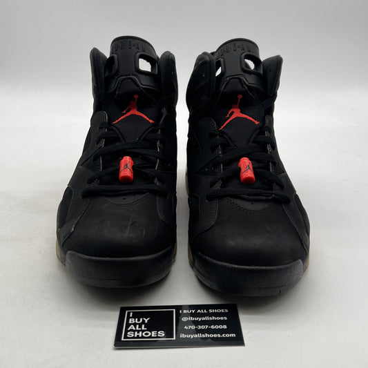 Size 12 - Air Jordan 6 Retro Infrared Black 2014 (384664-023)