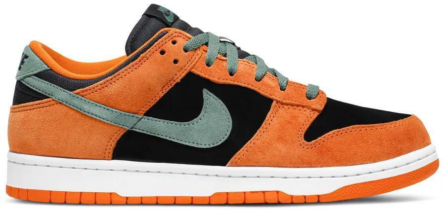 Size 9.5 - Nike Dunk SP Retro 2020 Low Ceramic Orange Green Suede (DA1469-001)