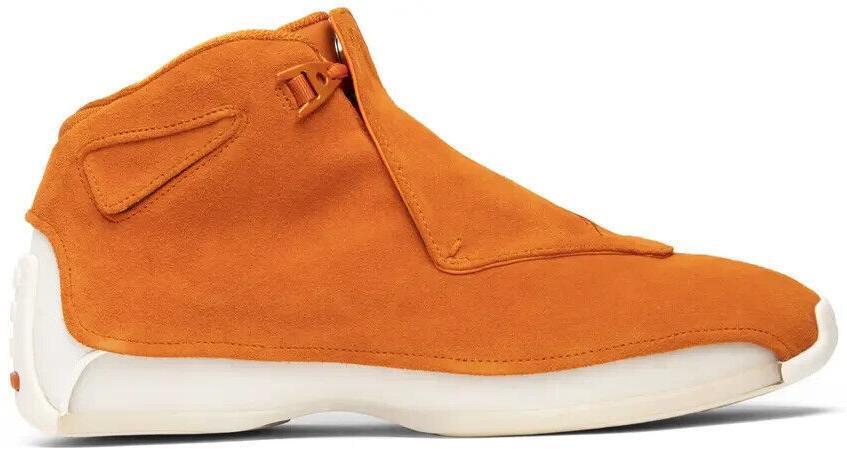 Size 10 - Air Jordan 18 Retro Orange Suede White (AA2494-801)