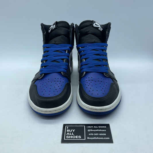 Size 9 - Jordan 1 Retro OG High Royal Toe Black White Leather (555088–041)