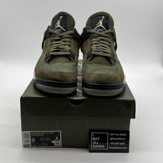 Size 9 - Air Jordan 4 SE Retro Low Craft - Olive (FB9927-200)