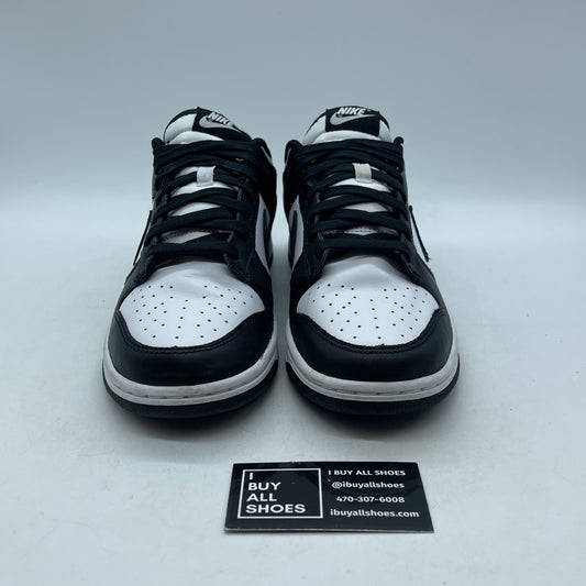 Size 8.5 - Nike Dunk Low Black White Leather Suede (DD1391-100)