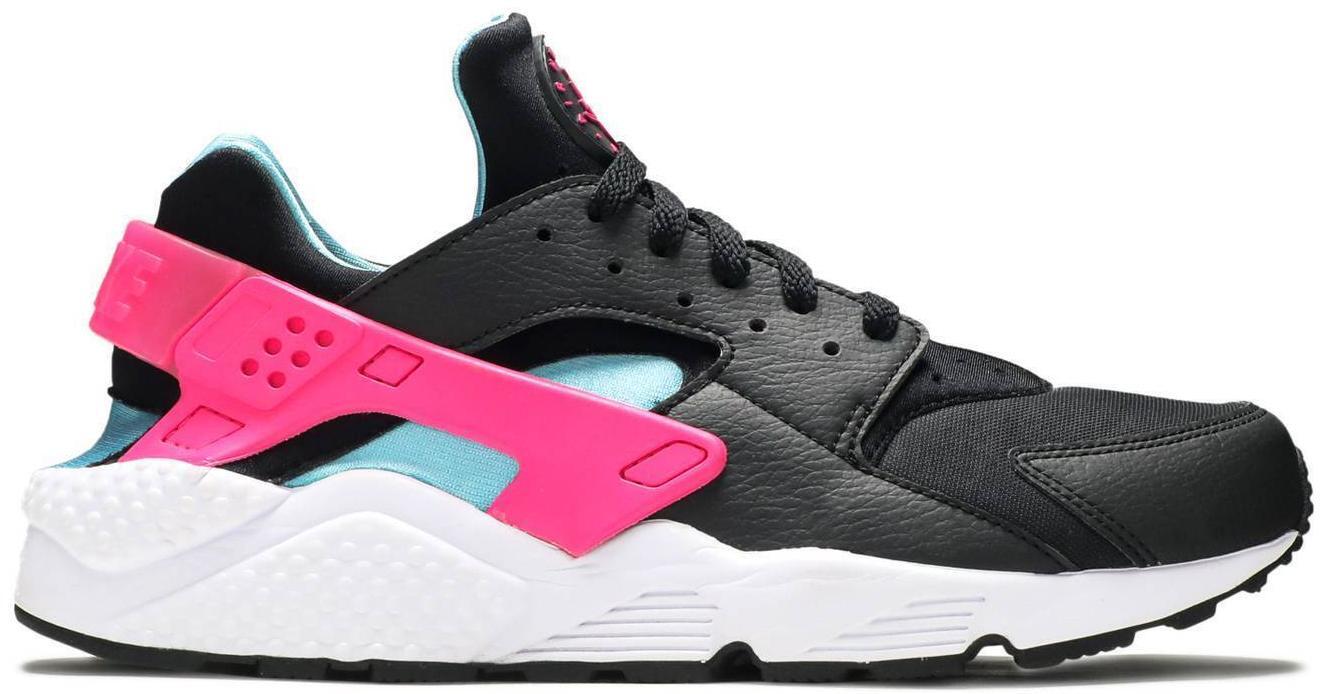 Size 12 - Nike Air Huarache Run South Beach Black Blue Pink Suede (BV2528-001)