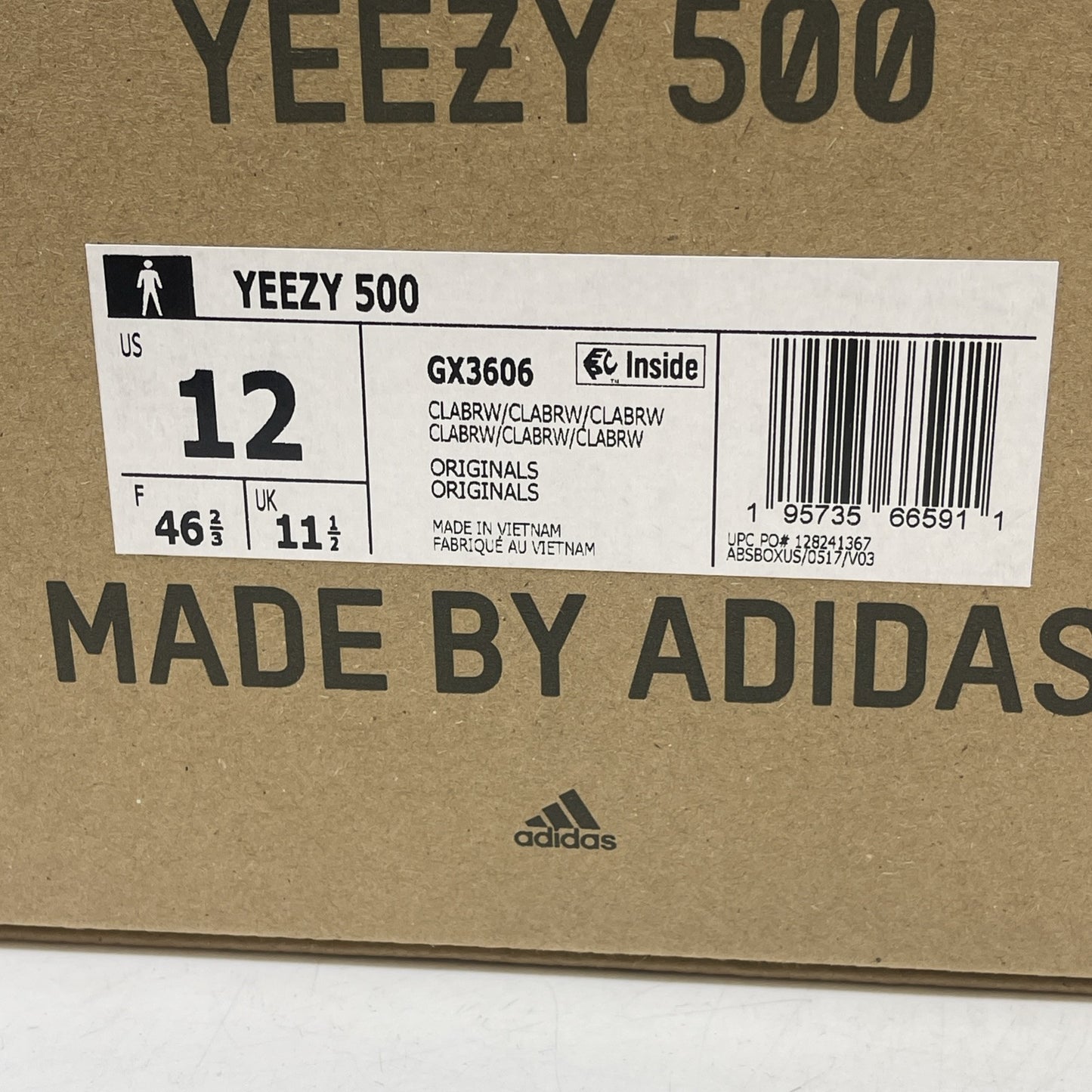 Size 12 - adidas Yeezy 500 Brown Clay Suede Leather (GX3606)