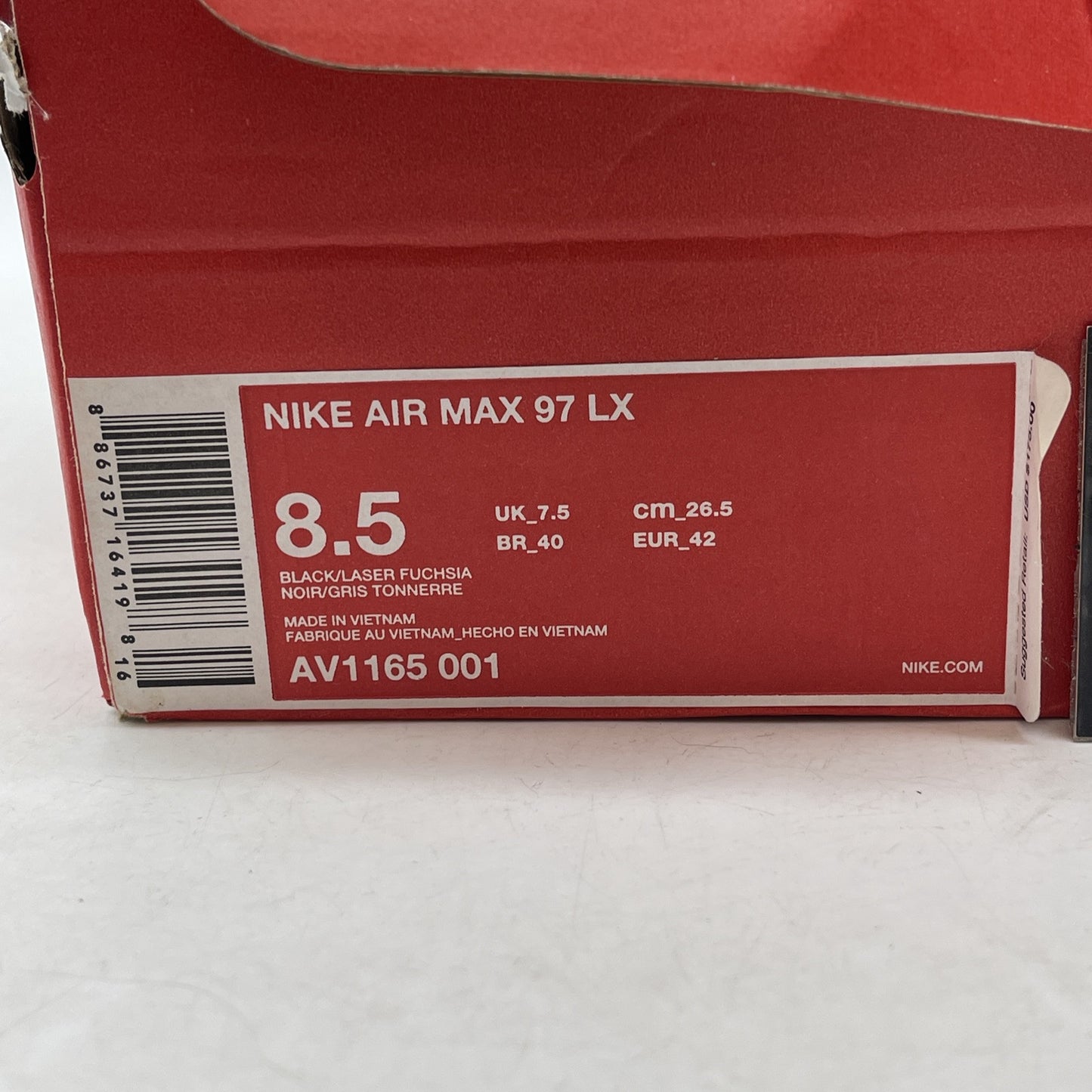 Size 8.5 - Nike Air Max 97 LX Throwback Future Purple Blue Leather (AV1165-001)