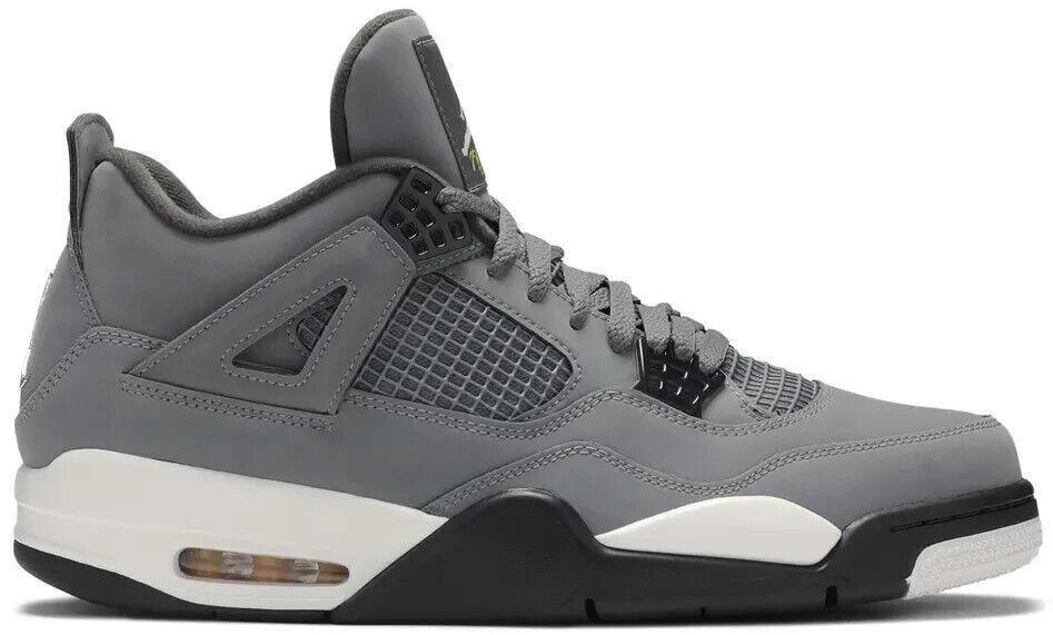 Size 9.5 - Jordan 4 Retro Low Cool Grey Silver White Suede (308497-007)