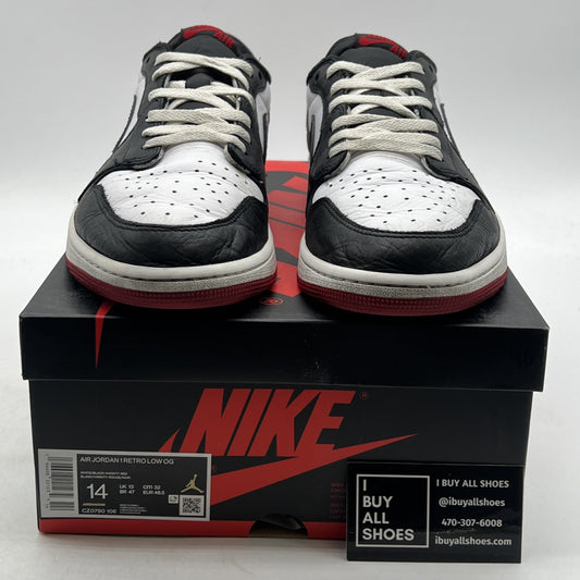 Size 14 - Air Jordan 1 Retro OG Low Black Toe (CZ0790-106)