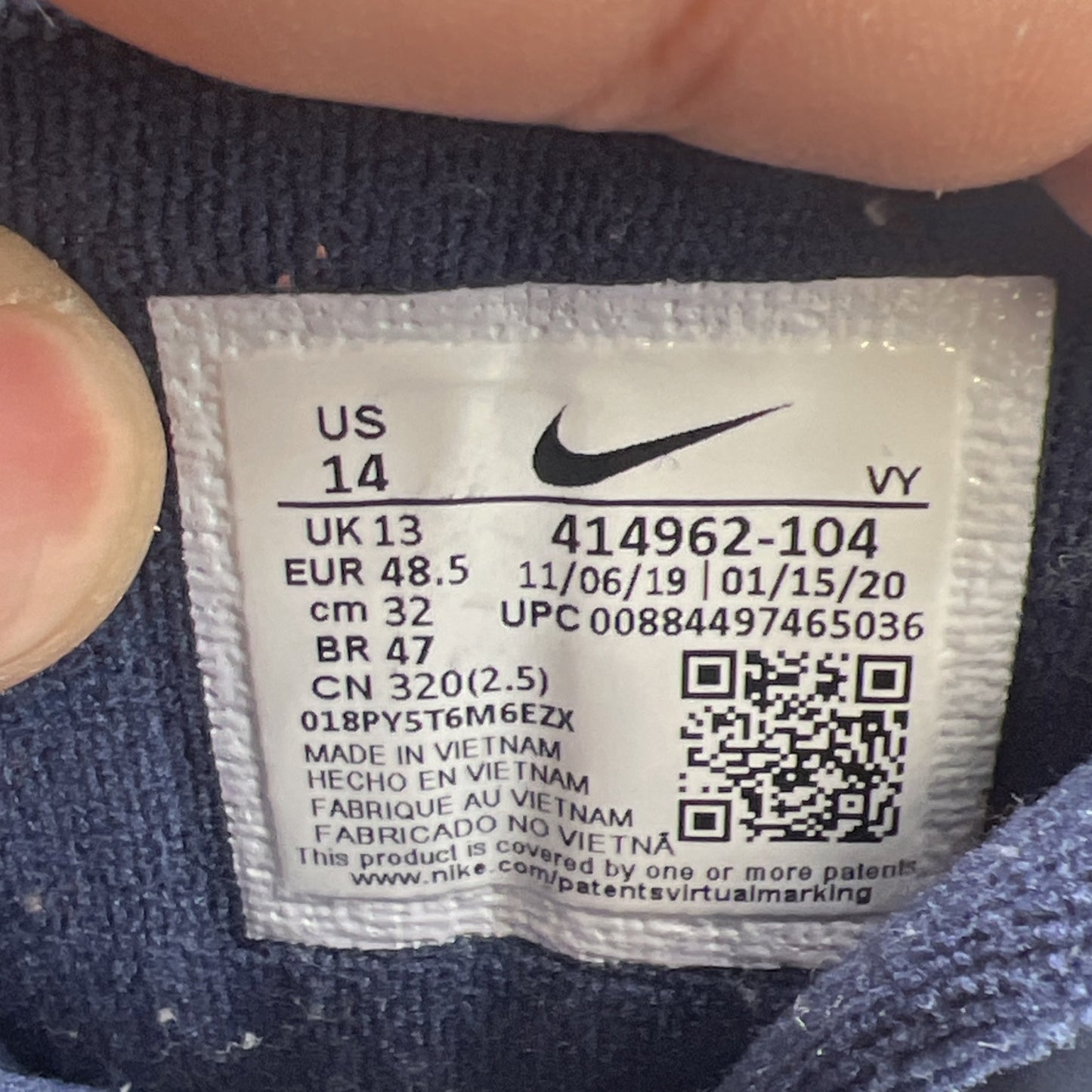 Size 14 - Nike Air More Uptempo 2016 Olympic (414962-104)
