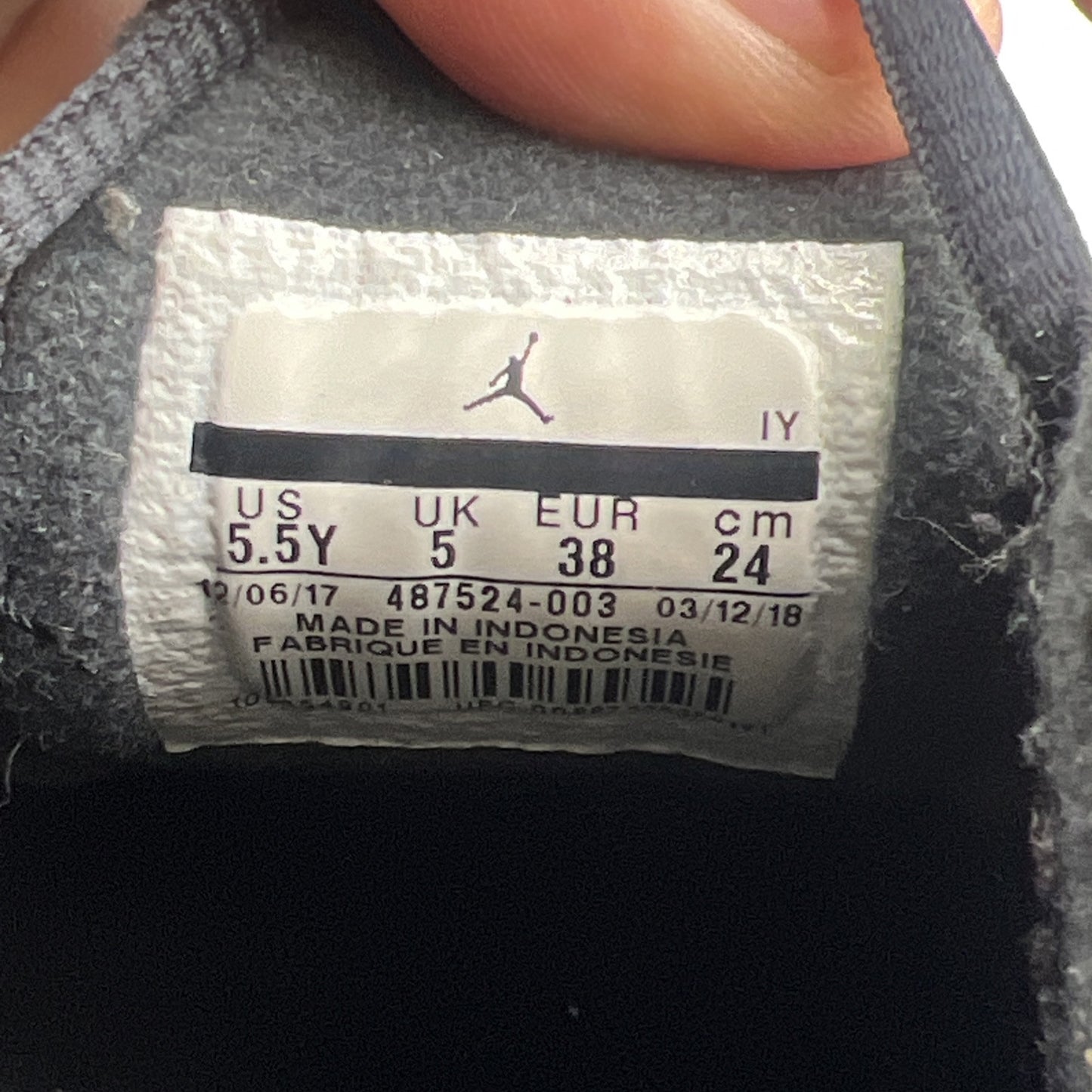 Size 5.5Y - Air Jordan Retro 14 “Last Shot” 2018 Black Red (487524-003)