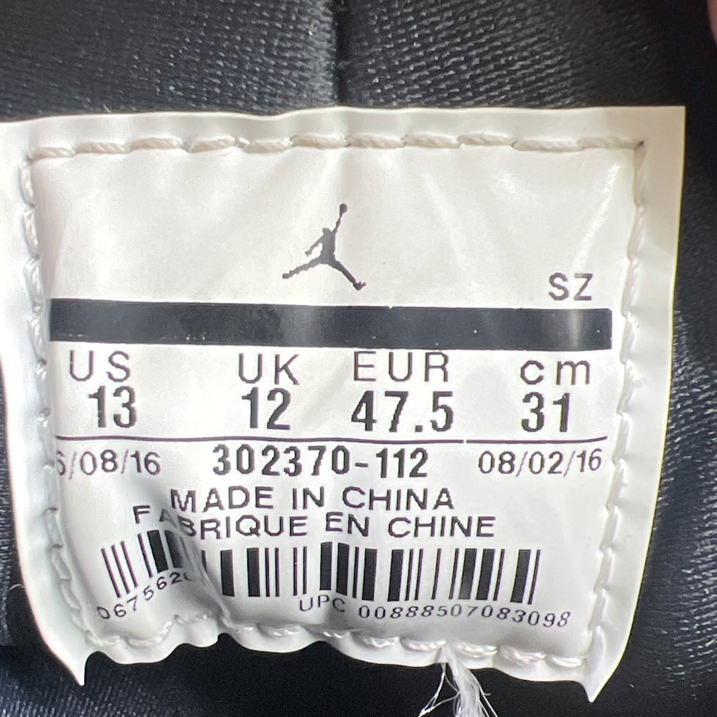 Size 13 - Air Jordan 9 Retro space jam 2016 (302370-112)