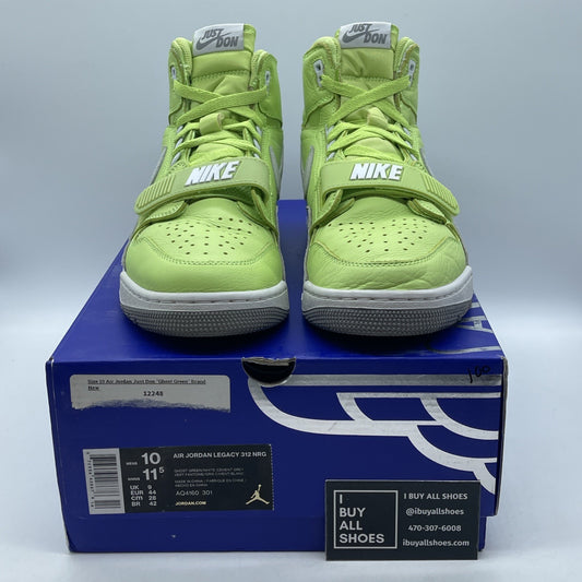 Size 10 - Just Don x Jordan Legacy 312 Ghost Green Grey Suede (AQ4160-301)