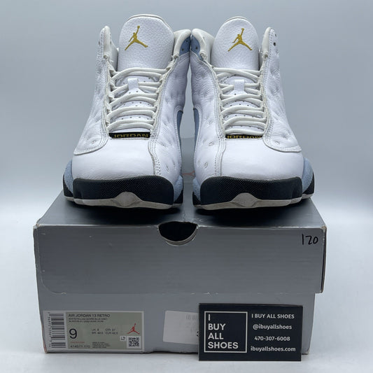 Size 9 - Air Jordan 13 Retro Blue Grey White Leather Suede (414571-170)