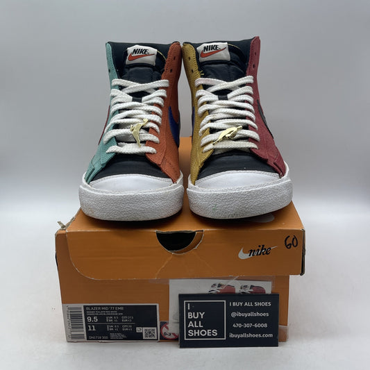 Size 9.5 - Nike NBA x Blazer '77 EMB Mid WNBA Blue Leather (dn1718-300)