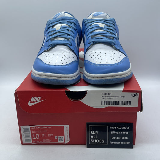 Size 10 - Nike Dunk Low University Blue White leather (DD1391-102)