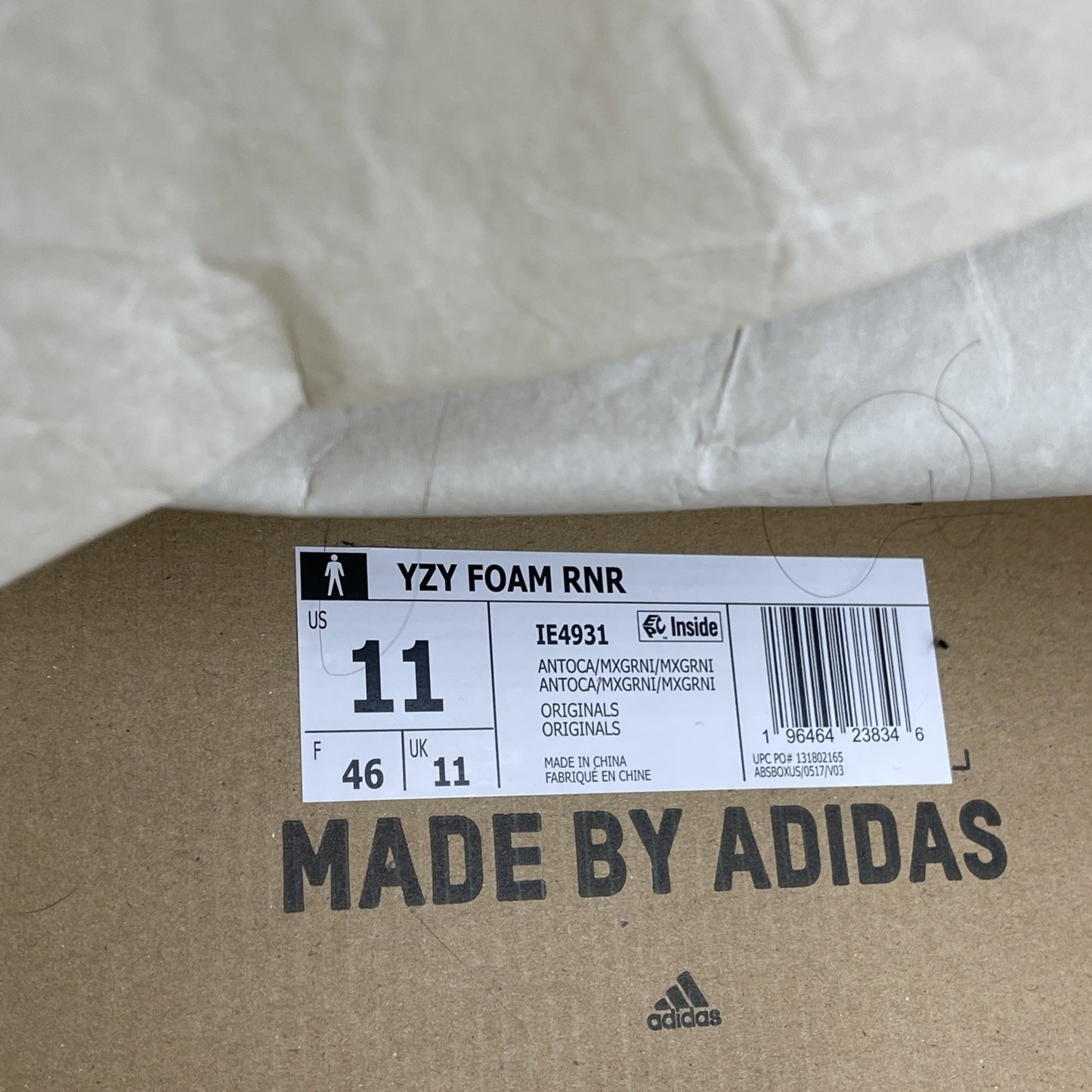 Size 11 - NEW YEEZY Foam Runner MX Granite Grey Rubber (IE4931)