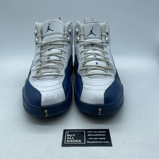 Size 13 - Jordan 12 Retro French Blue White Leather (130690-113)
