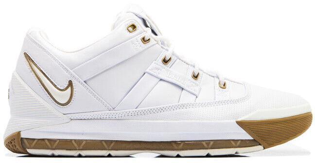 Size 8 - Nike Zoom LeBron 3 Low White (314010-111)