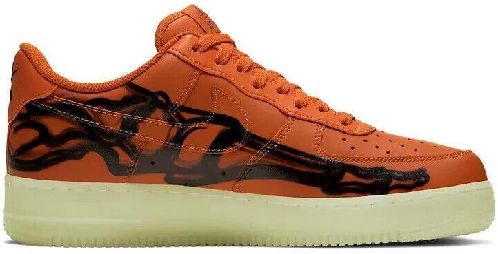 Size 12.5 - Nike Air Force 1 Low Orange Skeleton (CU8067-800)