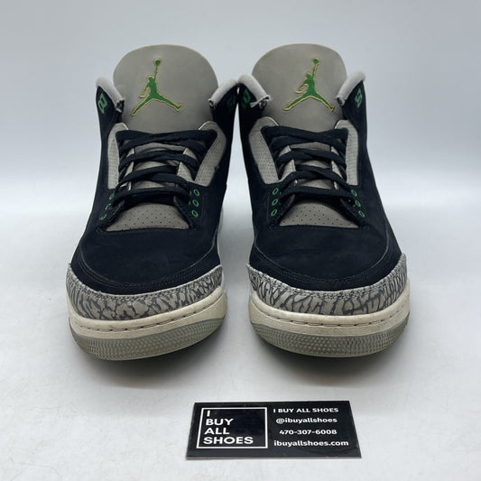 Size 12 - Jordan 3 Retro Mid Pine Green Black Grey Suede (CT8532-030)