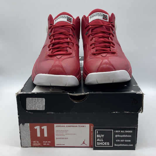 Size 11 - Jordan Jumpman Team 1 Red White Black Leather (644938-601)