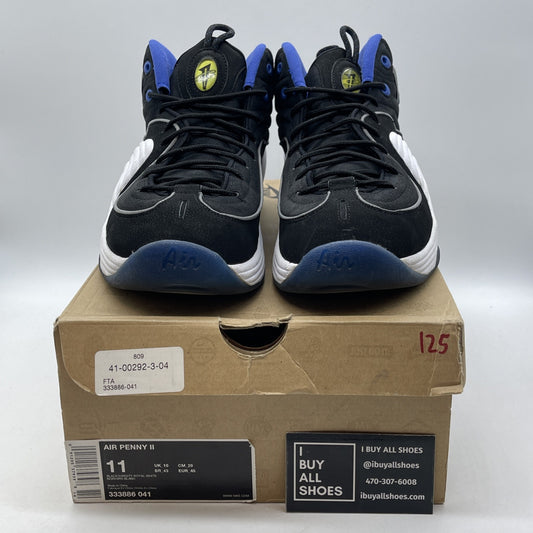 Size 11 - Nike Air Penny 2 Black Royal Blue Suede (333886-041)