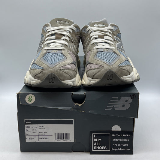 Size 12 - New Balance 9060 Cherry Blossom Pack - Mushroom Suede (U9060MUS)