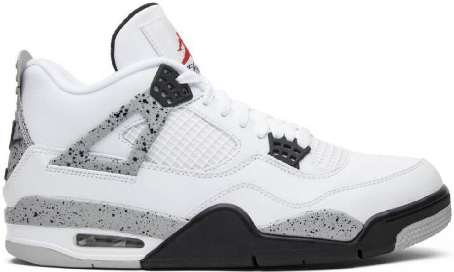 Size 12 - Jordan 4 Retro OG Mid White Cement White Grey Leather (840606-192)