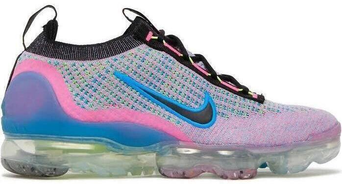 Size 12W - Nike Air VaporMax 2021 Flyknit Next Nature Pink Blast Photo Blue