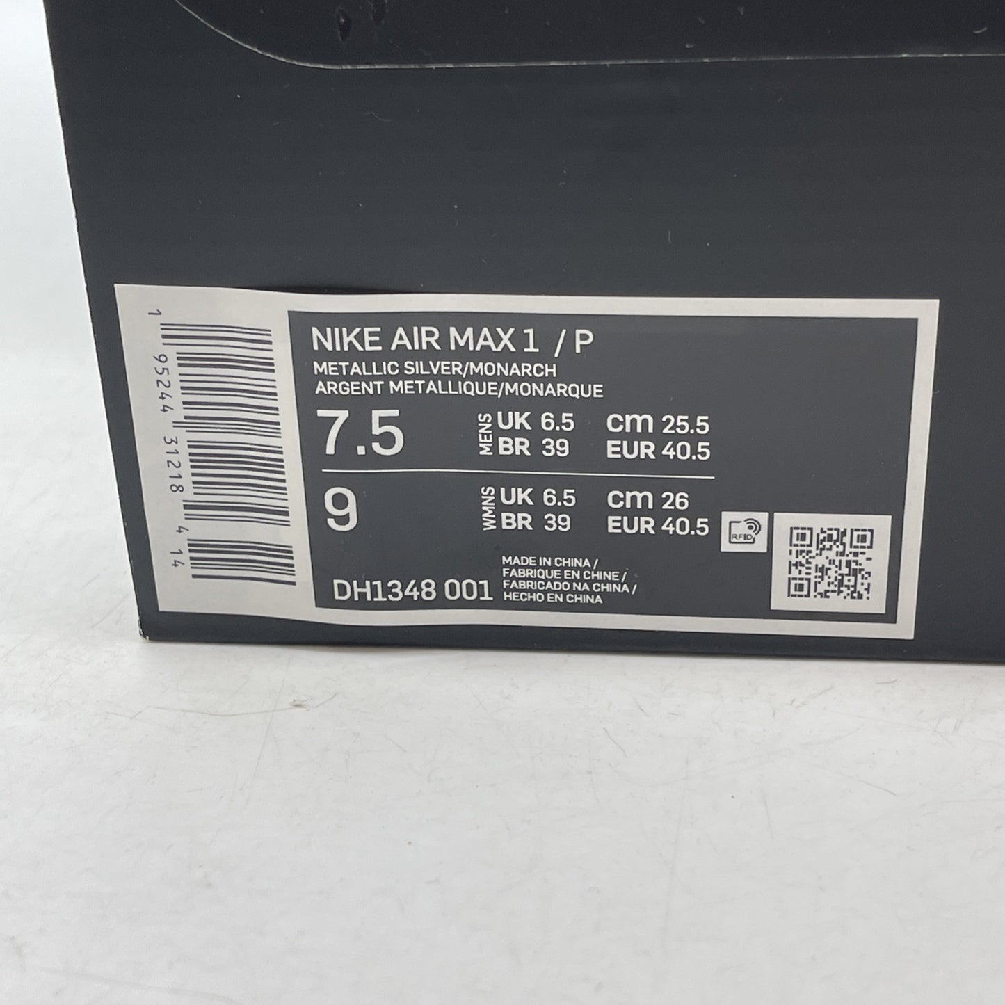 Size 7.5 - Nike Air Max 1 Patta Waves Monarch Brown Grey Suede (DH1348-001)