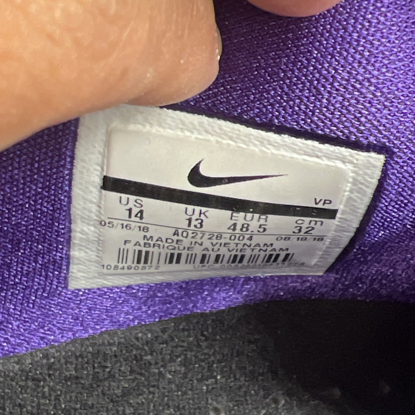 Size 14 - Nike Zoom Kobe 1 Protro 2018 Black Out (AQ2728-004)