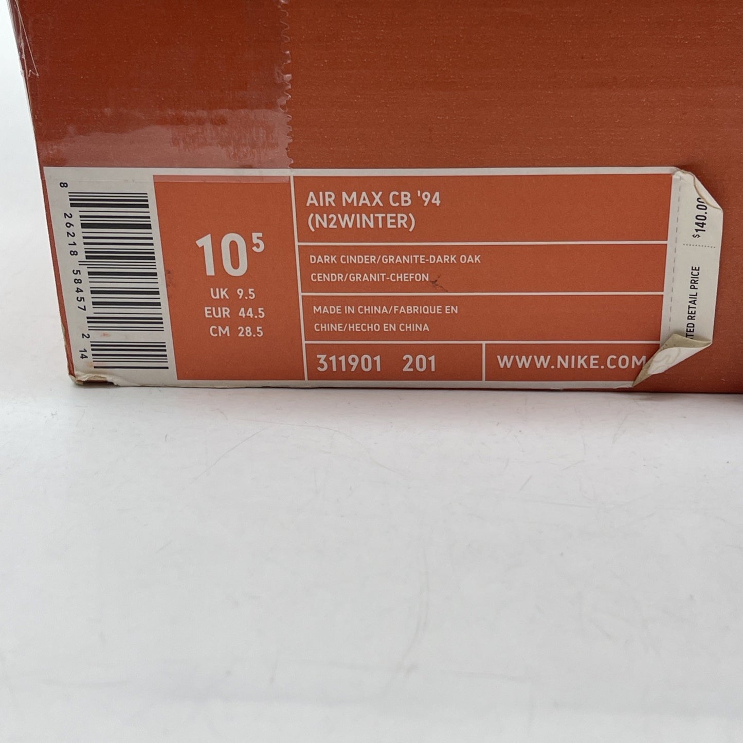 Size 10.5 - Nike Air Max 2 CB 94 N2 Winter Dark Cinder Brown (311901-201)