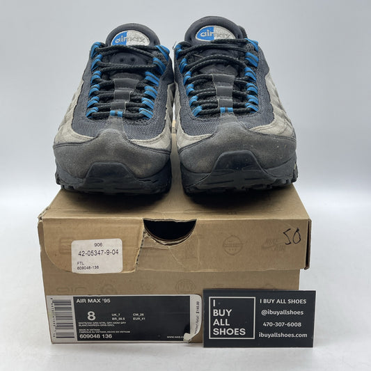 Size 8 - Nike Air Max 95 New Green Grey Suede Black (609048-136)